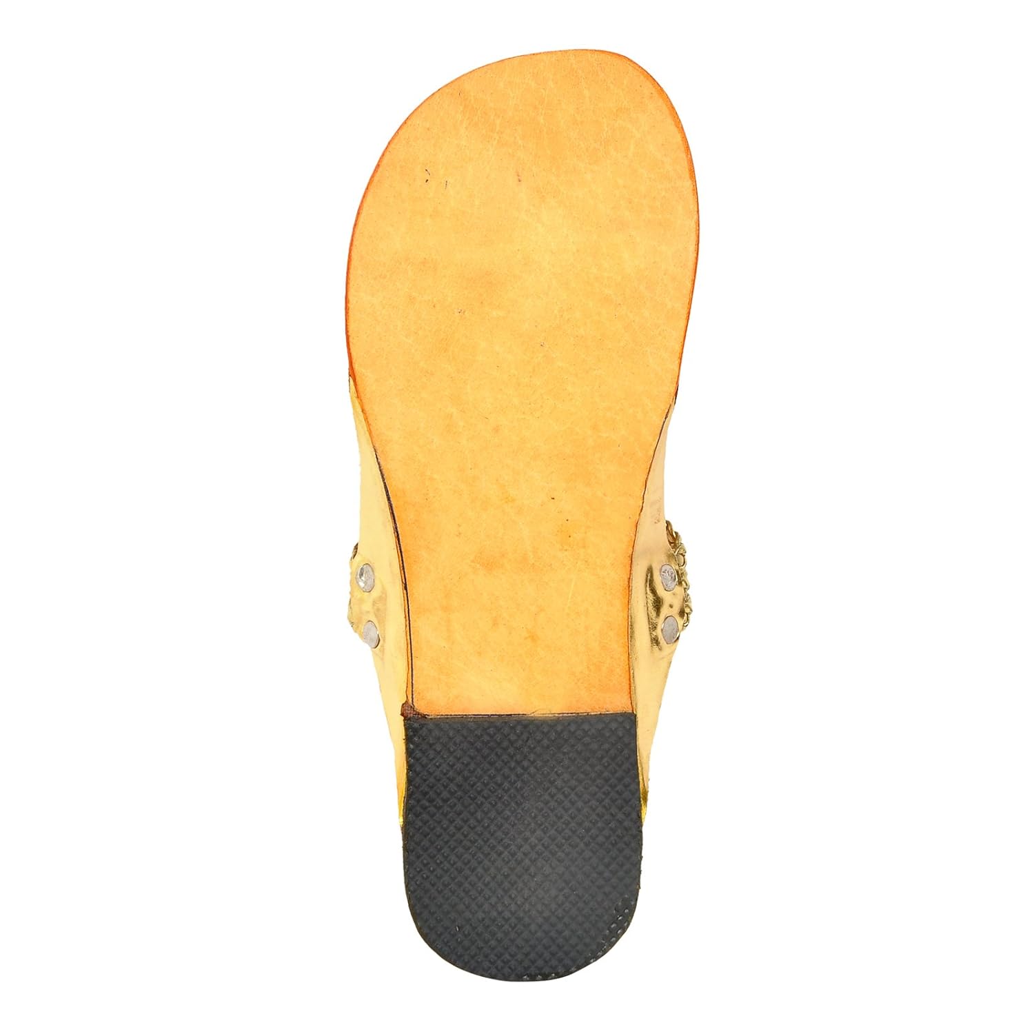 altek stylish women leather kolhapuri chaapls (1368_gold)