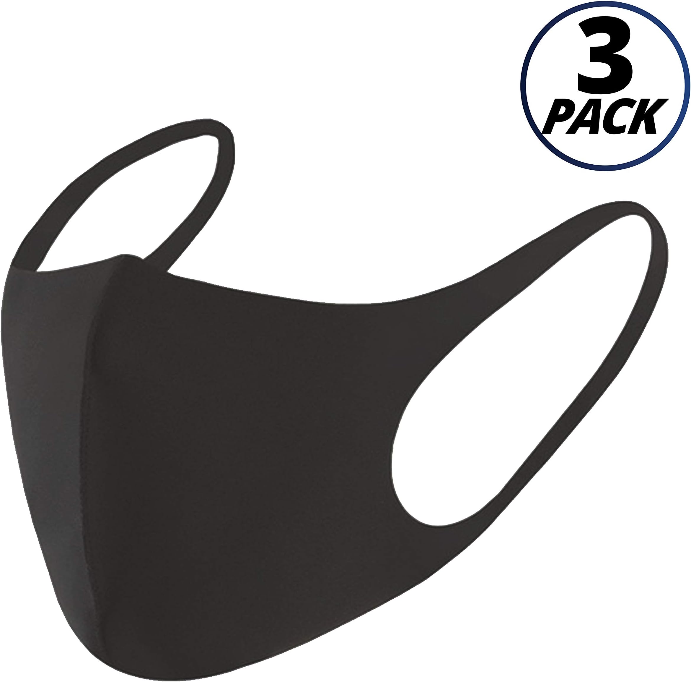 Vairino Anti Dust Face Mask Mouth Cover Respirator | Washable Medical Anti-bacterial Mask | Reusable Mouth Mask (Dark Grey, 3 Pack)