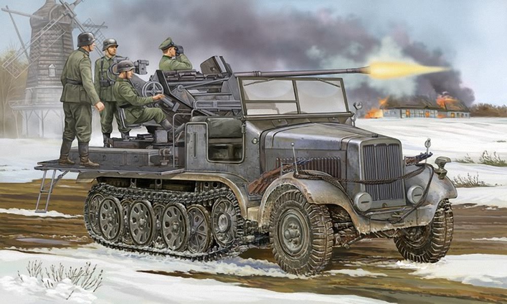 Trumpeter 1:35 - Sd.Kfz.6/23.7cm Flak 37 Half Track