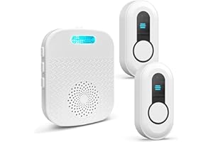 SANJIE Caregiver Call Button Beeper Pager System Rechargeable & Portable Receiver with 500Ft Range Alert Button Call Bell for Elderly/Patient/Disabled at Home/Hospital/Clinic