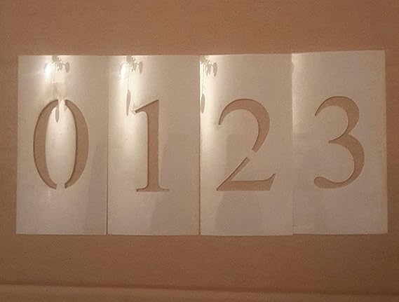 amazoncom 8 inch times new roman number set stencil