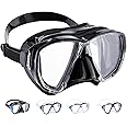 Cressi Adult Dive Mask with Inclined Lens for Scuba Diving - Optical Lenses Available - Big Eyes - Made in Italy