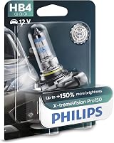 Philips X-tremeVision Pro150 HB4 Car Headlight Bulb 150% Brightness