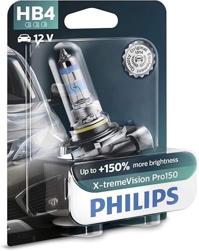 Philips X-tremeVision Pro150 HB4 Car Headlight Bulb 150% Brightness