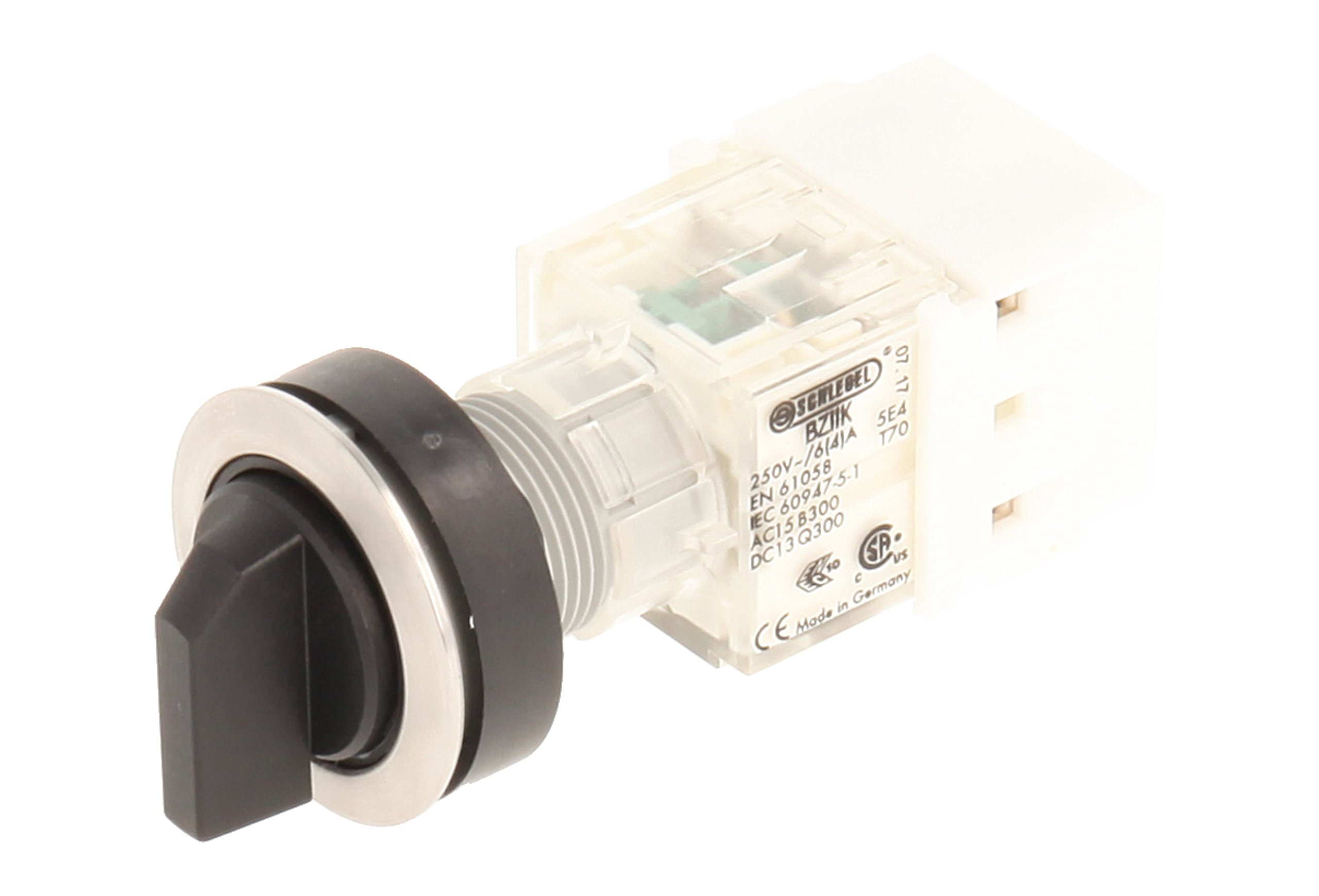 Club 23.001.259, rastend, Stainless Steel, 3 Positions Momentary Contact Sensor 2 Closers Screw On Connector (Pack of 2)