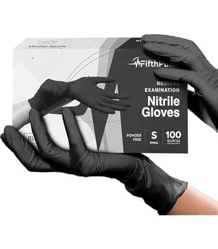 100/50/20 Pezzi Guanti In Nitrile Neri Monouso Spessi Senza - Foto 9