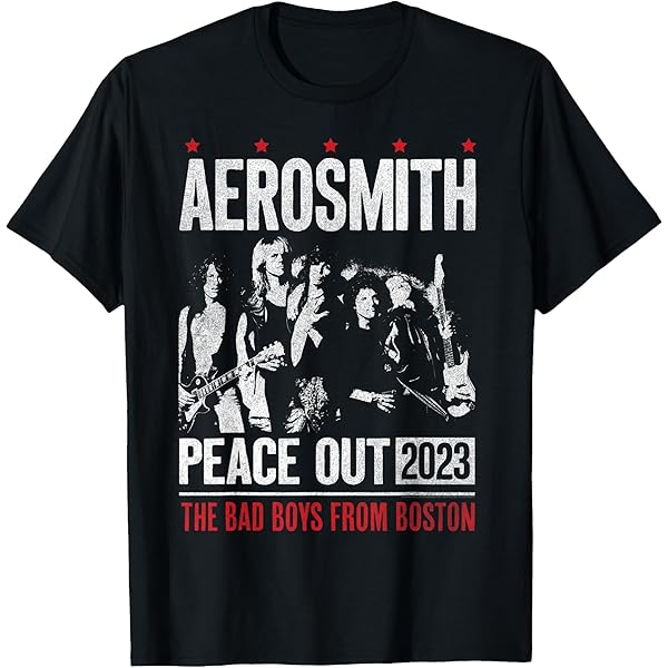 Amazon.com: Aerosmith Men's Farewell T-Shirt - Black, Small