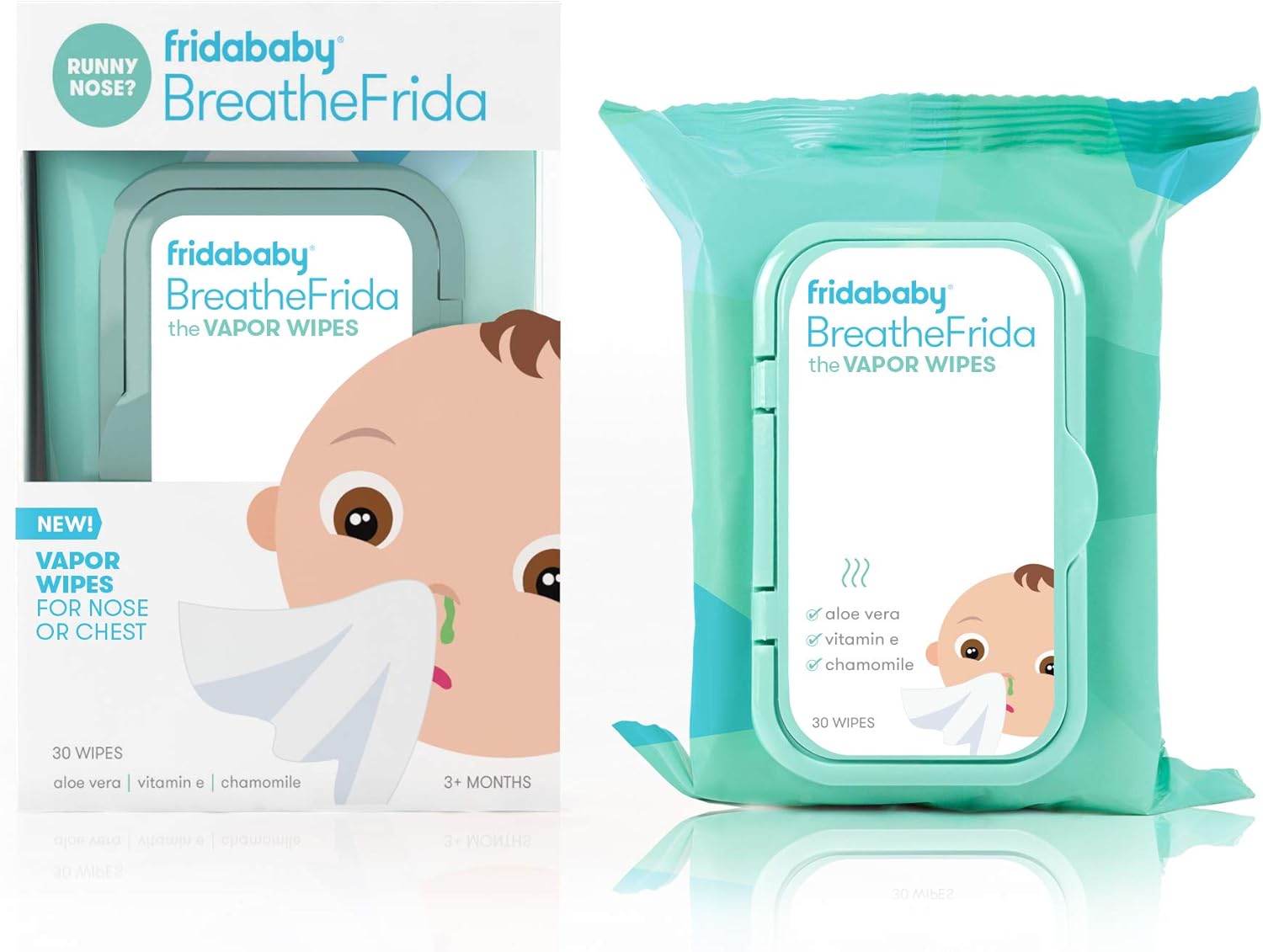Moisturizing nose wipes by Fridababy BreatheFrida the BoogerWiper