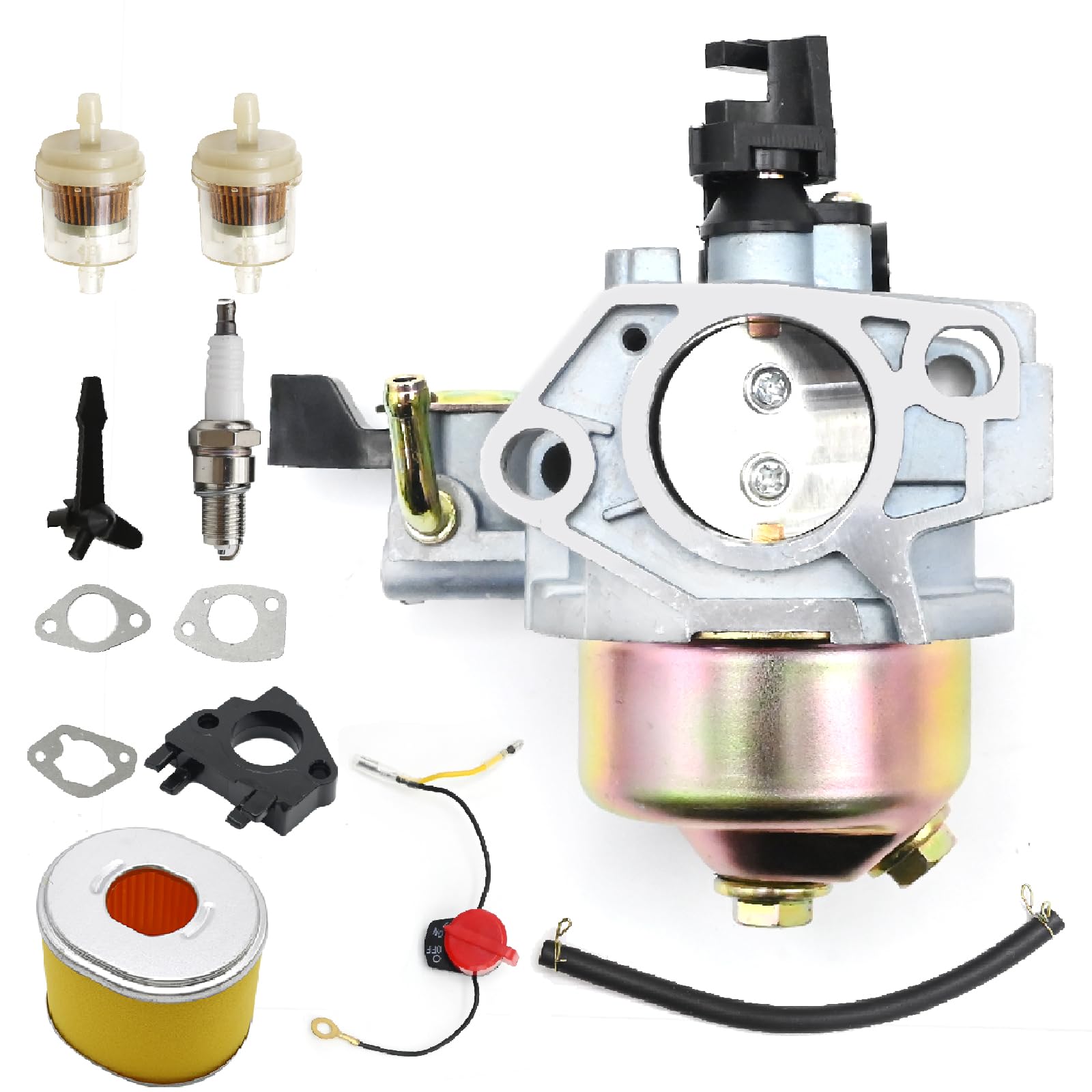 Hoypeyfiy 16100-ZF6-V01 Carburettor Carb Kit Replacement for Honda GX340 GX390 GX 390 13 HP 11HP Engine Replacement for Toro 22308 Dingo Tx 413, 22330 Tx 413 Compact Utility Loader