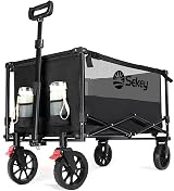 Sekey Folding Trolley 330LBS Capacity Heavy Duty Camping Beach Wagon