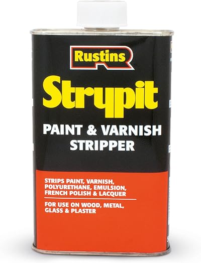 RUSTINS Strypit 1ltr Powerful Paint and Varnish Stripper Non Drip