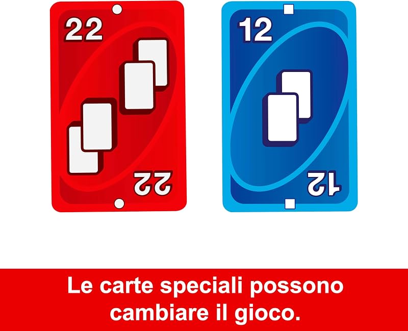 UNO Zero Gioco di Carte, 7+ anni, 2-8 giocatori