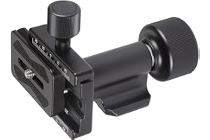 ZELNOOX Monopod Gimbal Head – Side Saddle Speed Tilt with Arca-Swiss Dovetail Quick Release Plate | Supports Medium & Telephoto Lenses | Max Load 100lbs