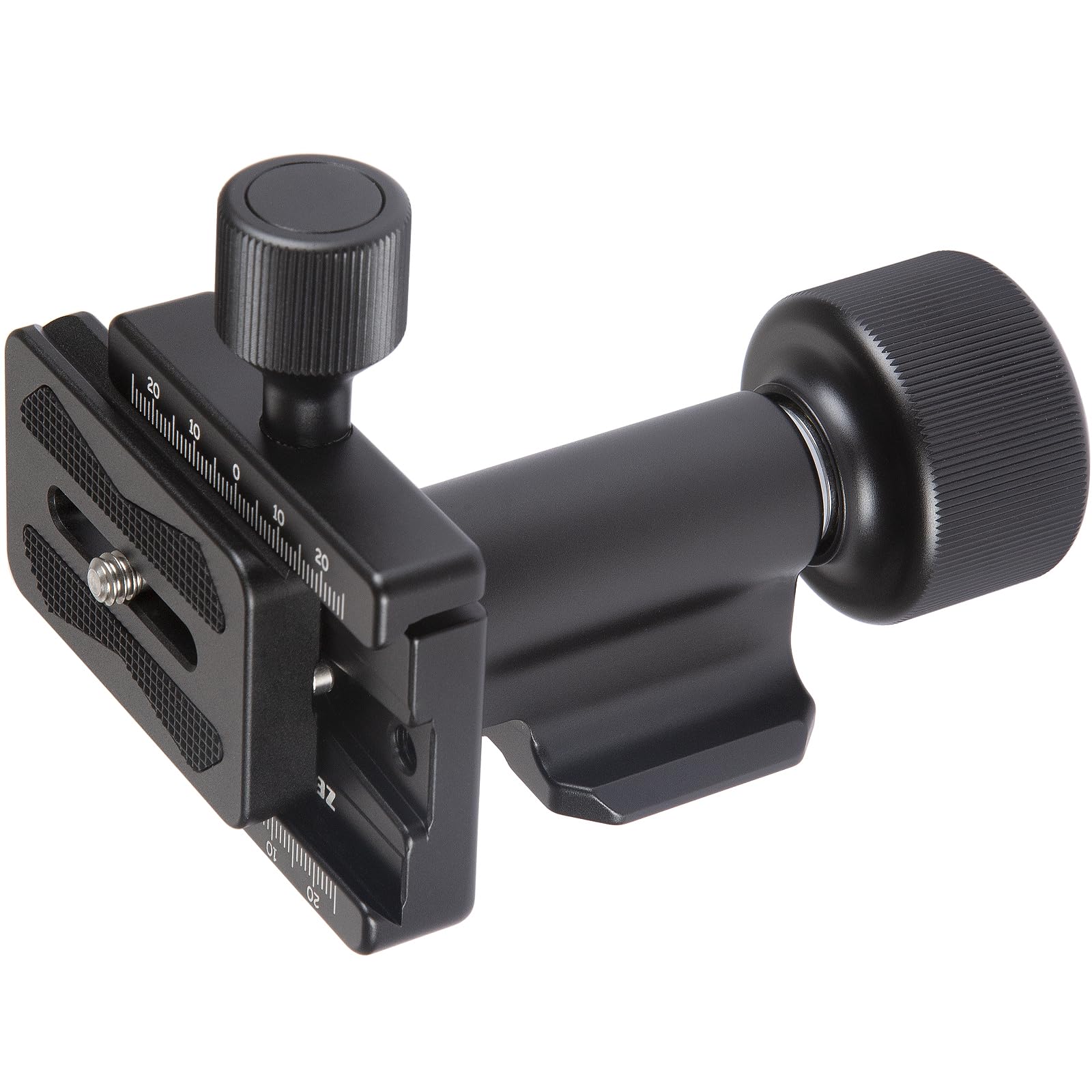 Photo 1 of Monopod Gimbal Head – Side Saddle Speed Tilt with Arca-Swiss Dovetail Quick Release Plate | Supports Medium & Telephoto Lenses | Max Load 100lbs