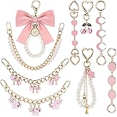 Sureio 9 Pcs Bag Extender Chain Purse Extender Chain Cute Keychain Purse Accessories Bag Charms for Handbags Backpack