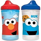 NUK Sesame Street Hard Spout Cup, 10 Oz, 2 Pack &ndash; BPA Free, Spill Proof Sippy Cup