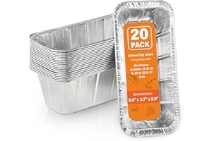 Blackstone Griddle Grease Cup Liner: 20 Pcs Grease Catcher for Blackstone Grill 17 22 28 30 36 Inch Blackstone Griddle Access