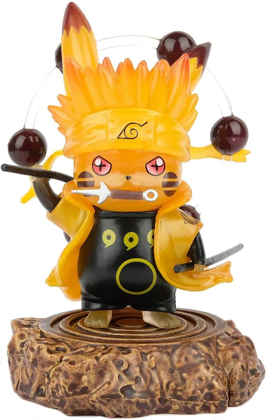 Naruto Actions Figures，Pikachu Cosplay Model Anime Cartoon Game Character Model