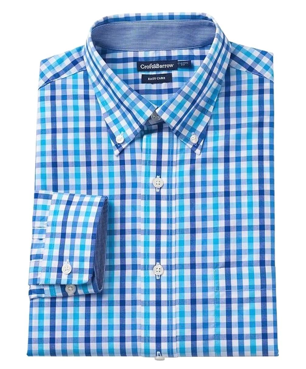 Care Button-Down Dress Shirt Blue 