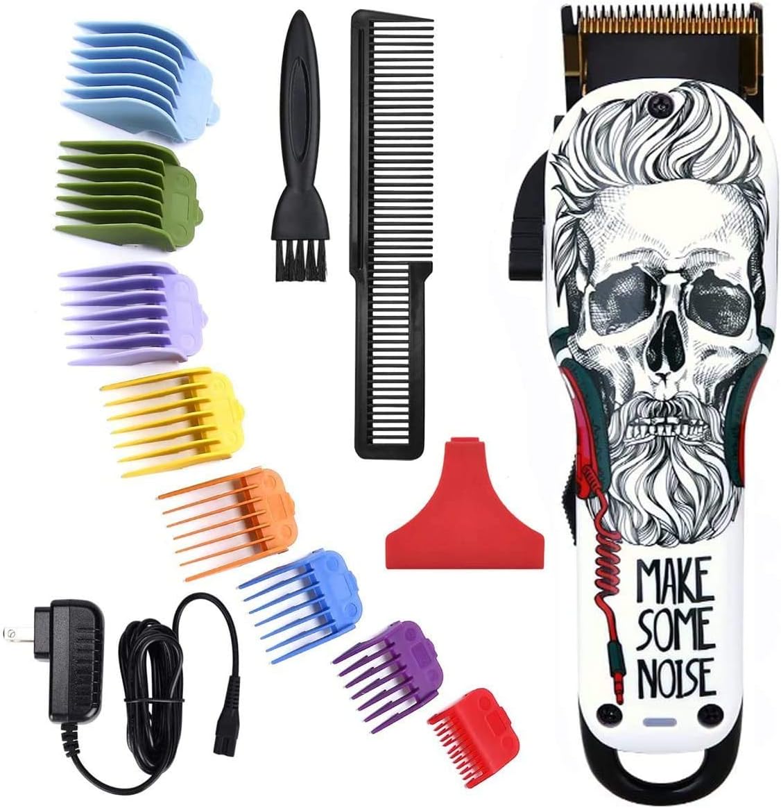 Hair Clipper for Men Professional Hair Clipper, 2-Speed Cordless Hair Cutting Kit 5500RPM, 2000mAh Rechargeable Battery with 8 Attachment Guards, Precise Stainless Steel Cutting Blade