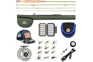 Maxcatch Ultra-Lite Fly Rod for Stream River Panfish/Trout Fishing 1/2/3 Weight and Combo Set Available
