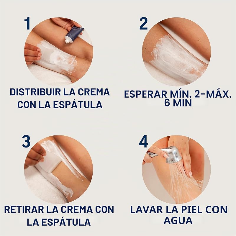 Veet Expert - Creme para depilação de pelos corporais e de pernas, para todos os tipos de pele, inclui pele sensível, 100 ml