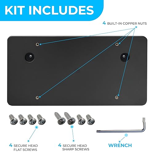Trunknets Incfront Bumper License Plate Bracket For Audi Plate Holder