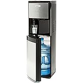 Igloo Bottom Loading Water Cooler – Hot, Cold, & Room Temperature Dispenser – Stainless Steel, Holds 3 & 5 Gallon Jugs, Child Safety Lock – for Homes, Kitchens, Offices, Dorms