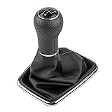 ONEVER 5 Speed Car Gear Shift Knob Gaitor Boot with
