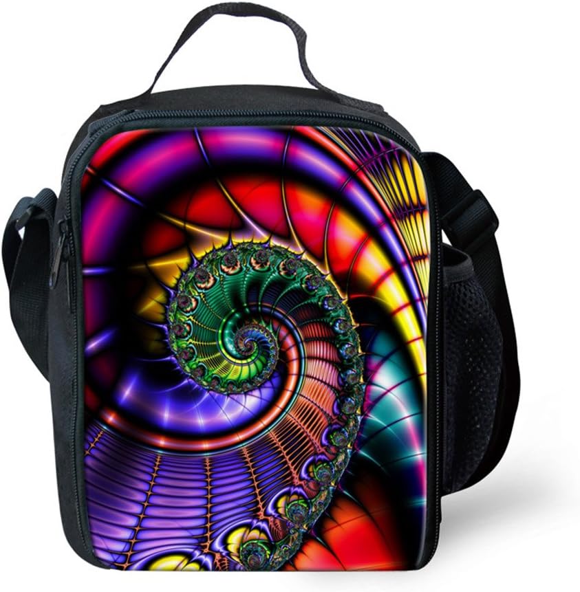 Showudesigns Colorful Stylish Cross Body Lunch Bag with Zipper for Teen Girls