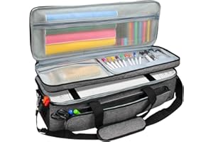 Cricut Explore Air 1 2 3 Carrying Case, Luxiv Double-Layer Bag for Cricut Maker 1 2 3