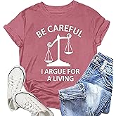 NEWKA Lawyer Shirts for Women Attorney Tshirt Law Advocate Tee Tops