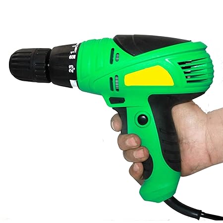 ABA Torque Adjustment System Electric Screw Driver Cum Drill Machine 10mm - 10 mm Screwdriver Drill Collated Screw Gun Corded * Vatiant Color *