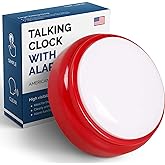 Talking Clock for Elderly - Time &amp; Date for Hearing or Visually Impaired | Easy-to-Use Talking Clock for the Blind, Seniors, or the Hearing Impaired &ndash; Clear Male Voice, American Accent, Loud Alarm