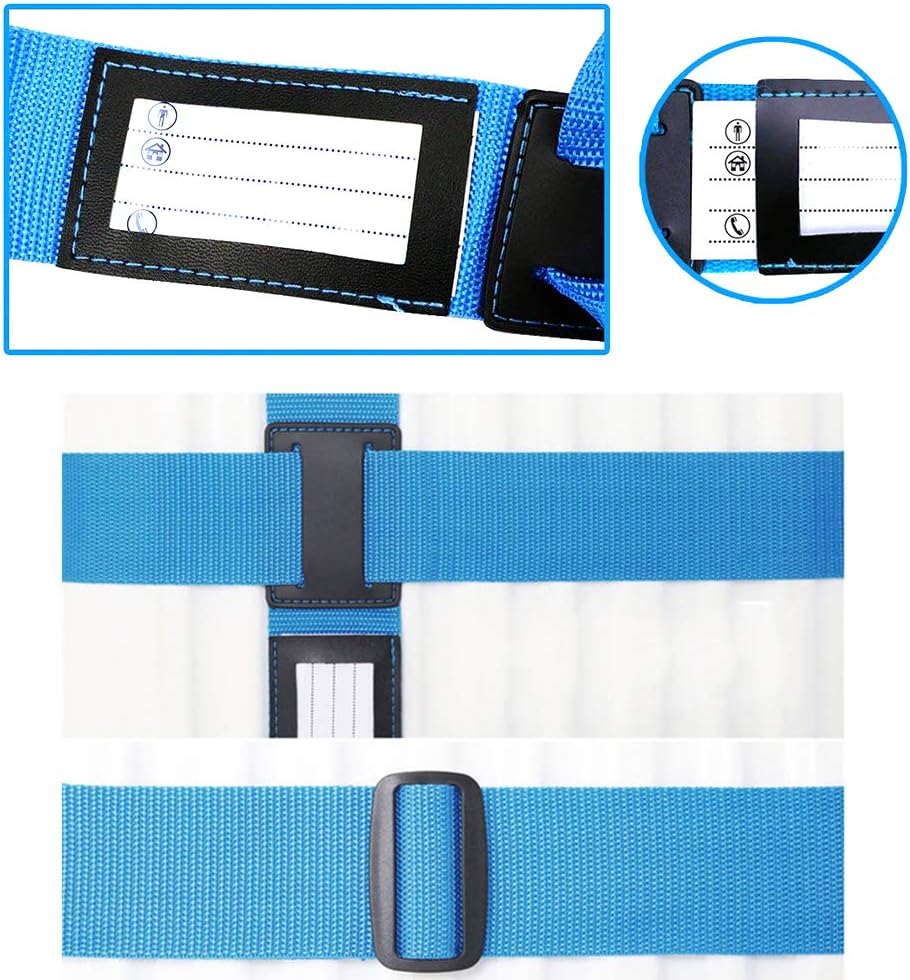 Amaoma Cross Luggage Straps for Suitcases Adjustable Suitcase Straps with Combination Locks Non