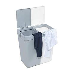 Mabel Home Plastic Laundry Hamper with Lid, 2