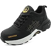 TOUGHSTEPS Steel Toe Shoes for Men Women Puncture Proof Safety Work Sneakers Lightweight Comfortable Indestructible Utility Shoes