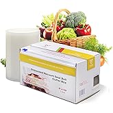 8" x 150' Vacuum Sealer Bags for Food Saver, with Cutter Dispenser, Commercial Grade Vacuum Sealer Rolls for Custom Sizing, BPA-Free, Ideal for Sous Vide Cooking, Meal Prep and Storage