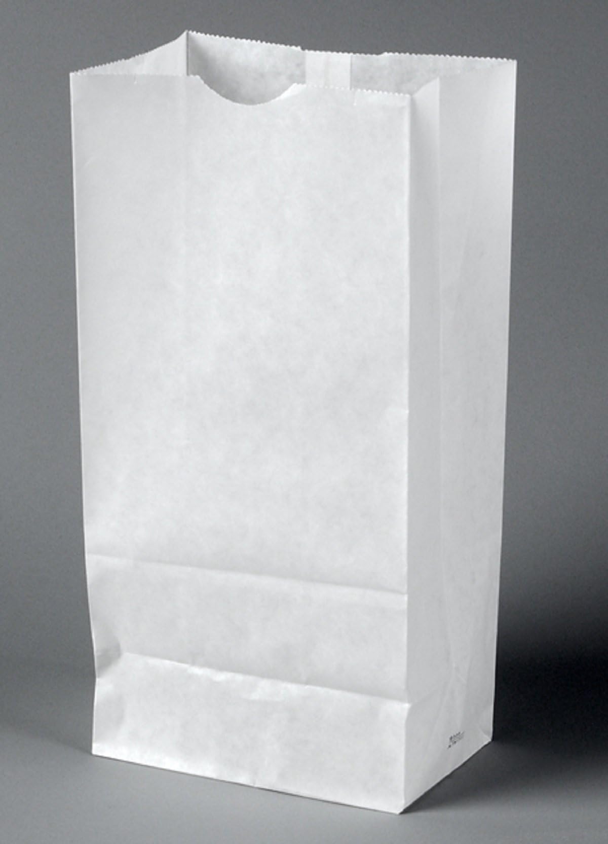 12# Waxed Bakery Bags, Plain White, 7-1/8" x 4-1/4" x 13-15/16" Size, 1000 Bags Per Case