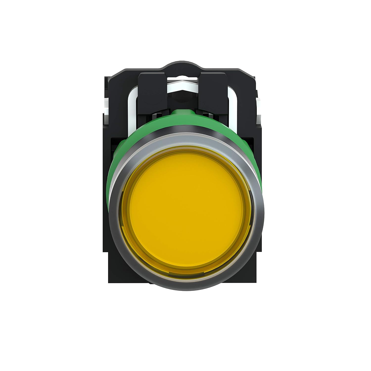 Schneider Electric Harmony XB5, Illuminated Push Button Switch, Plastic, Spring Return, 1NO + 1NC, 24 V AC/DC, 22 mm Mount
