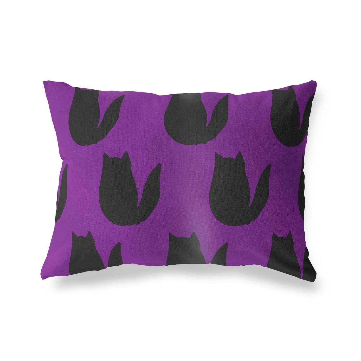 Bonamaison Decorative Cushion Cover Purple & Black, Throw Pillow Covers, Home Decorative Pillowcases for Livingroom, Sofa, Bedroom, Size: 35x50 Cm - Designed and Manufactured in Turkey