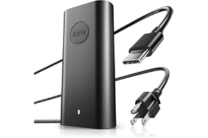 Replacement for Dell Laptop Charger 65W Watt USB Type C AC Power Adapter | for Latitude, Inspiron, XPS 13, Chromebook 2in1 la