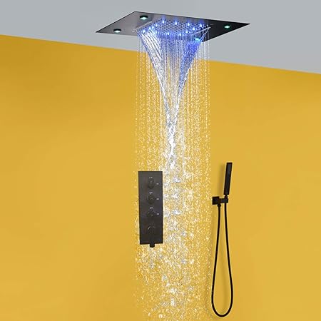 Dulabrahe Bathroom Shower Faucet Set 20x14 Inch Rectangular