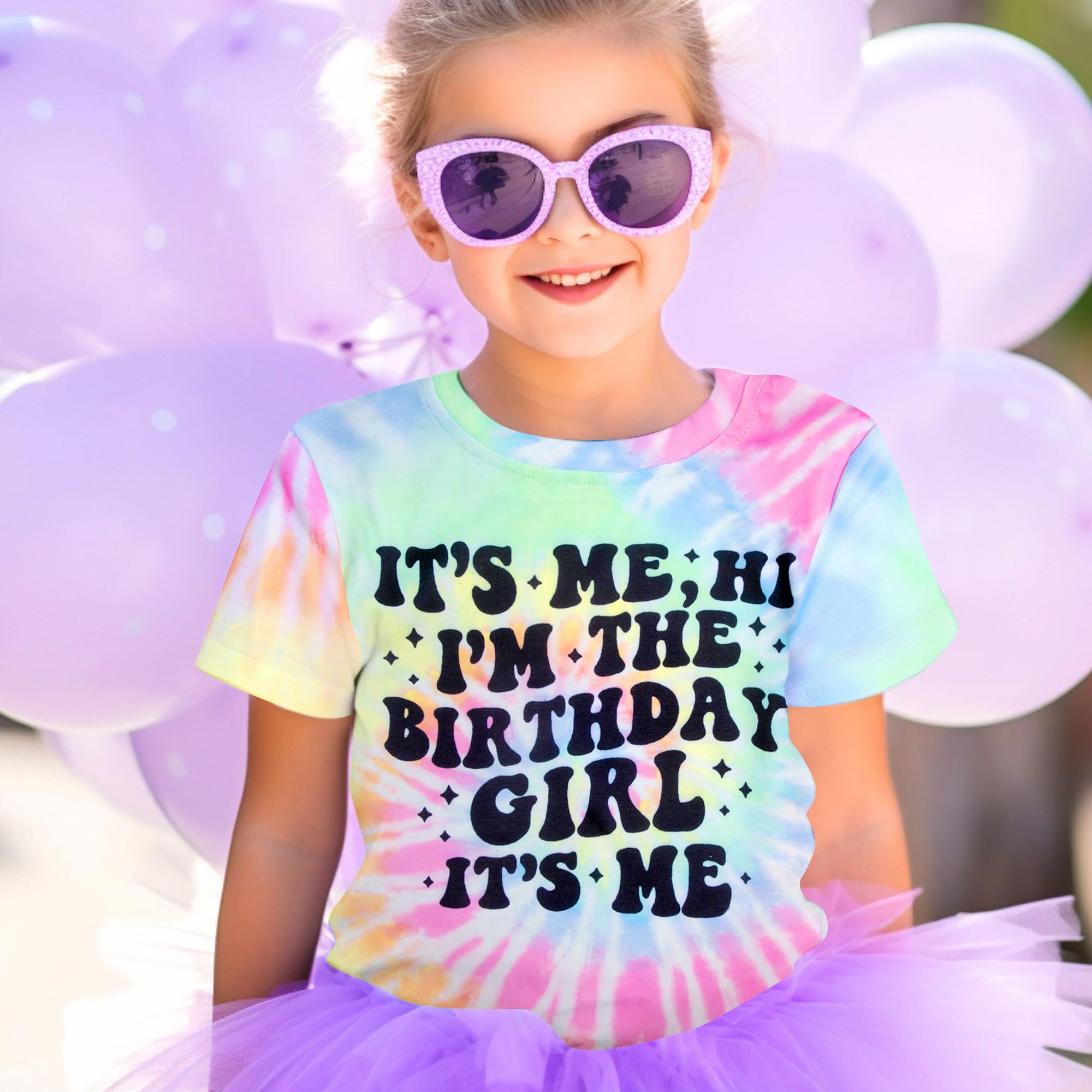 Birthday Girl Shirts Its Me Hi Im The Birthday Girl Its Me Shirt Letter Printed Party Outfit for Youth Girls