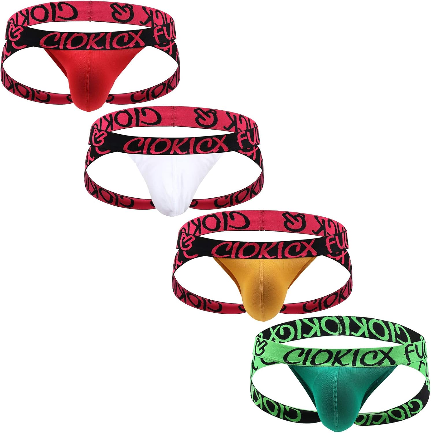 QiaTi Men's Jockstrap Athletic Supporters Stretchy Waistband Low Rise Sports Active Underwear at  Men’s Clothing store