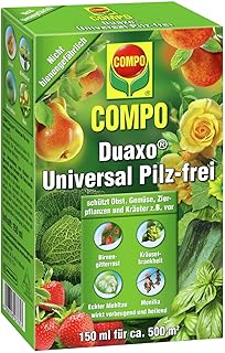 COMPO Duaxo Universal Pilz-frei, Bekämpfung von Pilzkrankheiten an Obst, Gemüse, Zierpflanzen und Kräutern, Konzentrat inkl. Messbecher, 150 ml