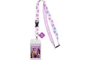 Kpop Demon Hunters Huntr/x 22-inch Lanyard with Clear ID Sleeve and Rubber Charm