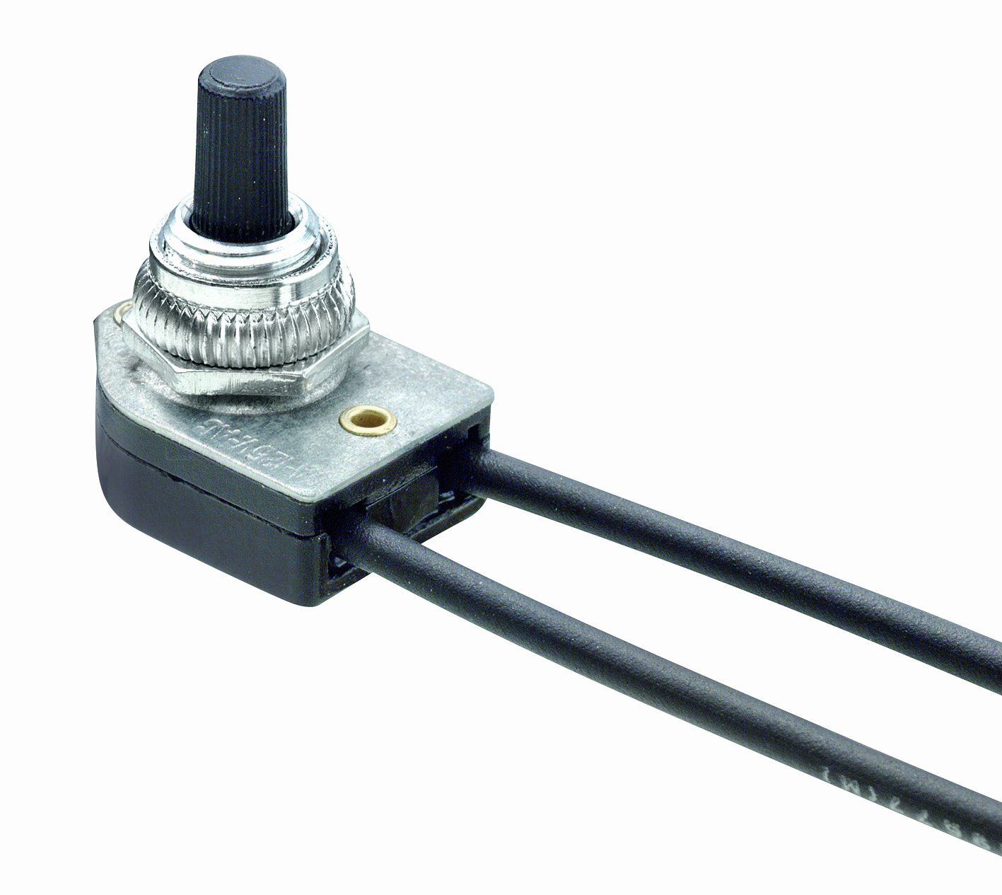 Photo 1 of Leviton 90572 Rotary Switch, Single Pole On/Off; 6A-125VAC, 3A-250VAC; Male bushing 3/8-27 by 11/32 inch long thread