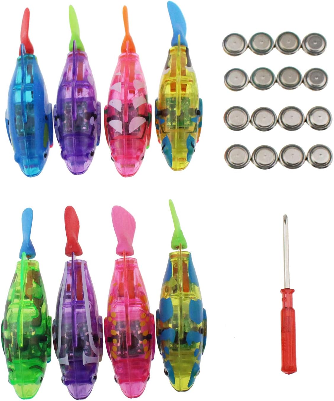 Escomdp Electric Fish Toys Electronic Animal Pets Baby & Toddler Bath Toy Bathtub, Fish Tank Kids Gift (8 Pack) - Image 4