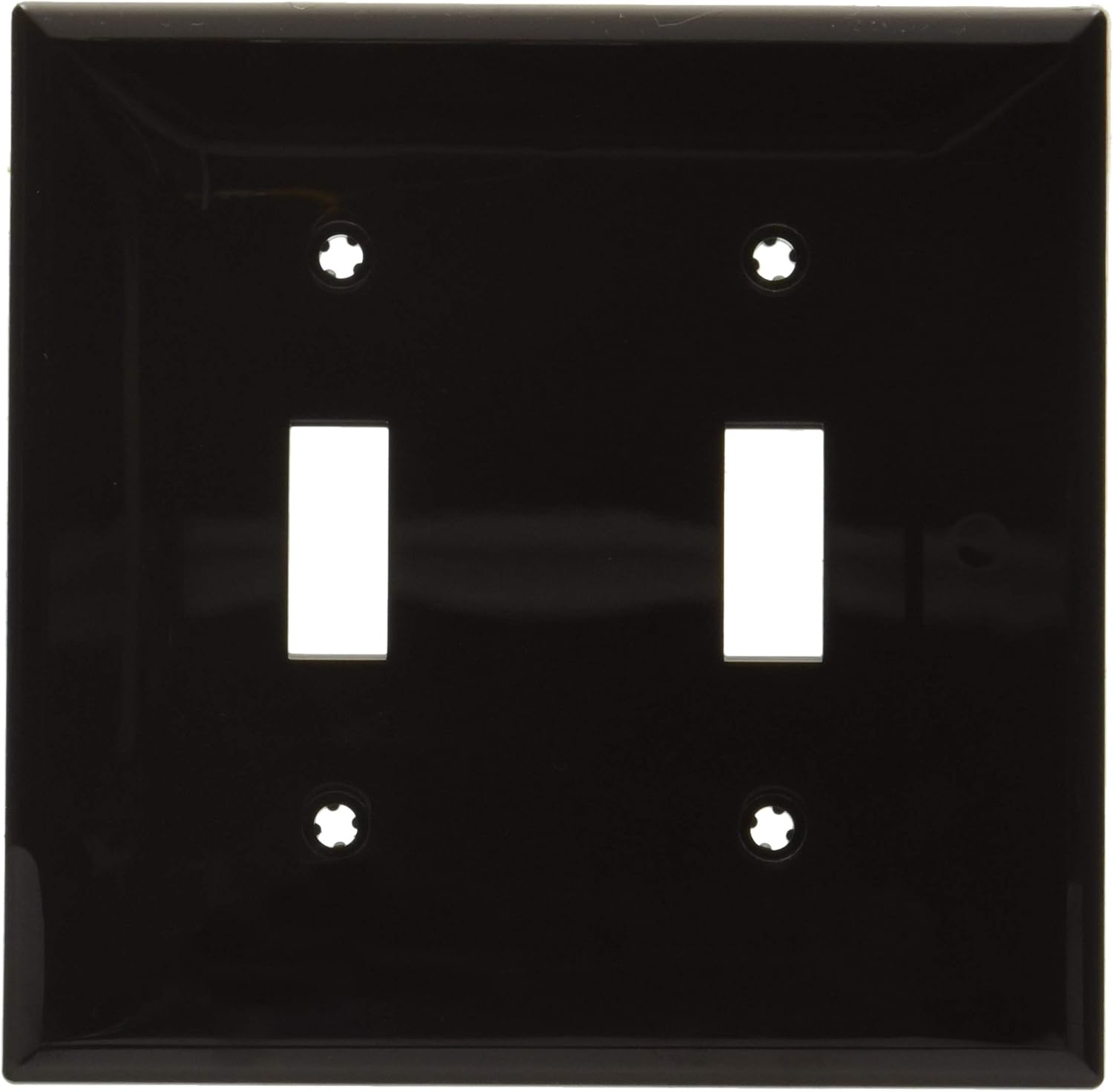 Leviton 80701-W 1-Gang Toggle Device Switch Wallplate, Standard Size, Thermoplastic Nylon, Device Mount, White - Switch Plates - 